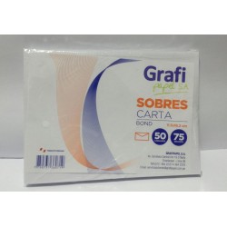 SOBRE BLANCO CARTA 75 GR...