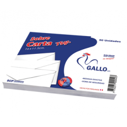 SOBRE BLANCO CARTA 75 GR....