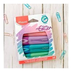 RESALTADOR PASTEL GLITTER...