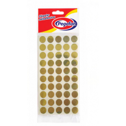 ETIQUETA CIRCULAR DORADO...